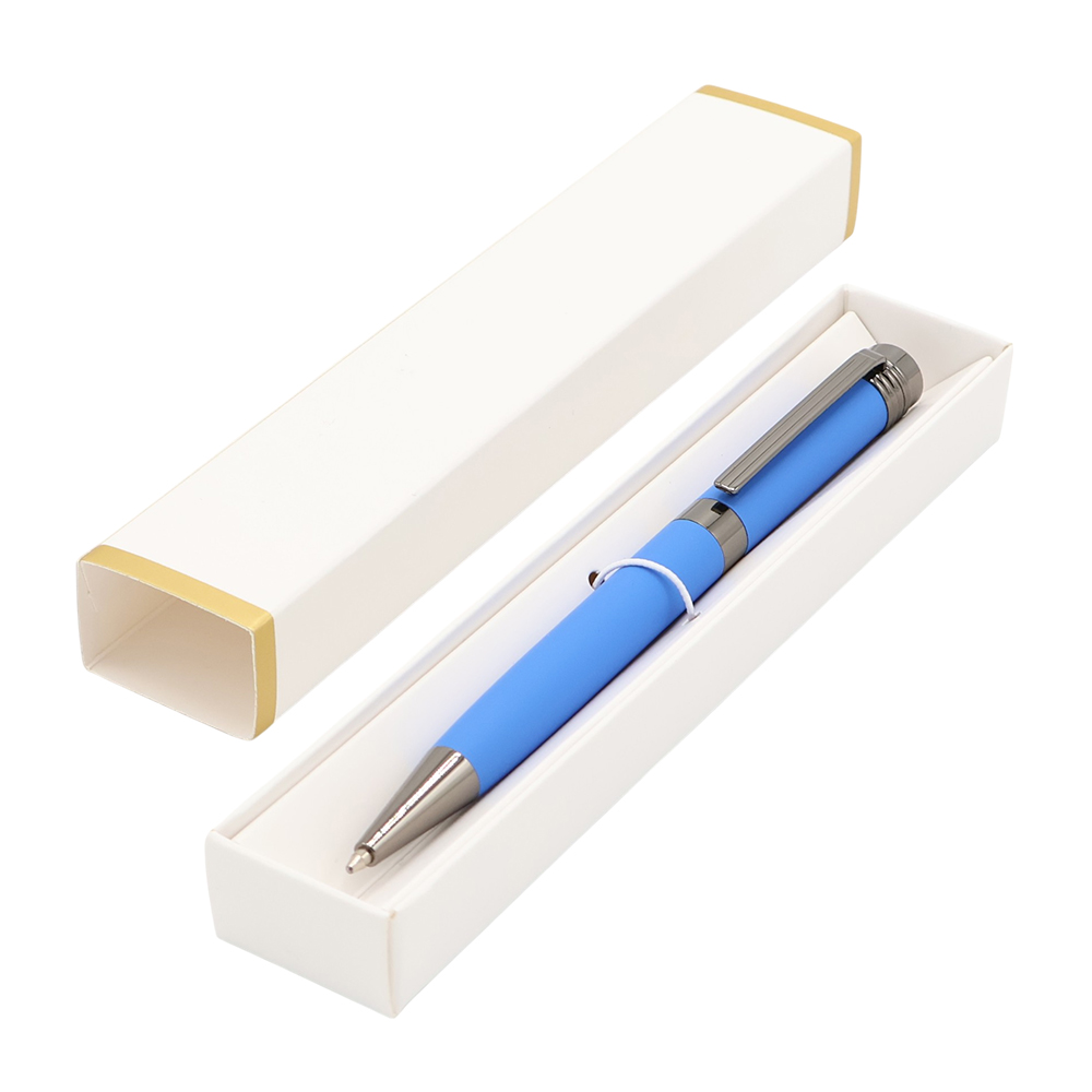 Ручка Senator в коробке Cradle белой с полозотой, синяя арт. 54075.03 Ручка Senator в коробке Cradle белой с полозотой, синяя арт. 54075.03