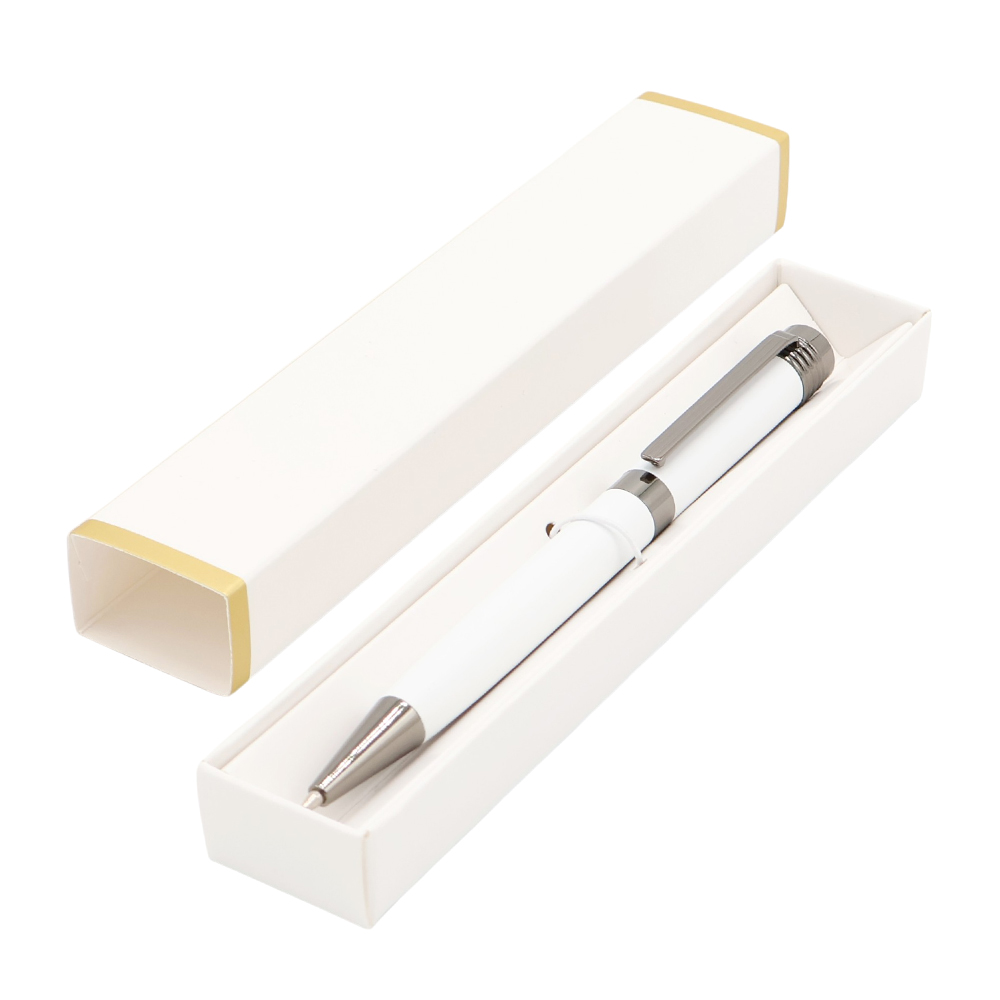 Ручка Senator в коробке Cradle белой с полозотой, белая арт. 54075.01 Ручка Senator в коробке Cradle белой с полозотой, белая арт. 54075.01