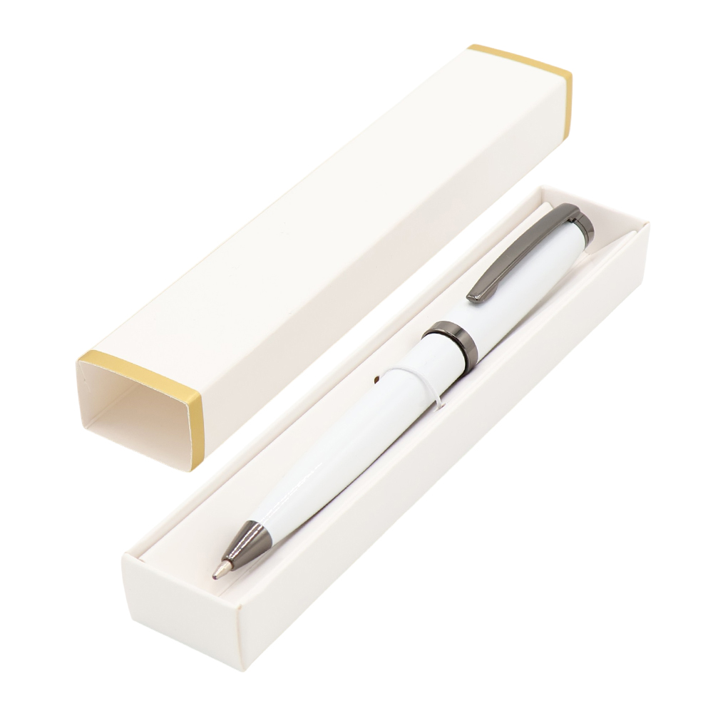 Ручка Betty в коробке Cradle белой с полозотой, белая арт. 54072.01 Ручка Betty в коробке Cradle белой с полозотой, белая арт. 54072.01