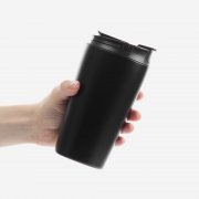 Термостакан с двумя поильниками Duetta, черный арт. 17366.30