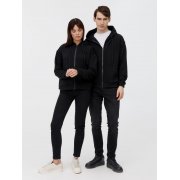 Толстовка унисекс оверсайз на молнии Zippy Terry, черная