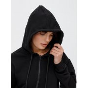 Толстовка унисекс оверсайз на молнии Zippy Terry, черная