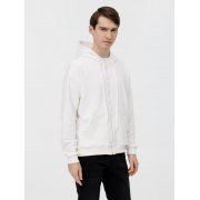 Толстовка унисекс оверсайз на молнии Zippy Terry, белая