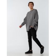 Джемпер оверсайз унисекс Grunge, серый