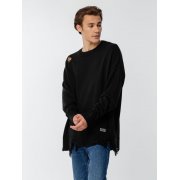 Джемпер оверсайз унисекс Grunge, черный