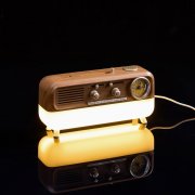 Bluetooth-колонка с беспроводной зарядкой, часами и подсветкой Multiverse, ver.2