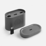 Зарядная станция с часами и подсветкой Large Charge ver.2, серая