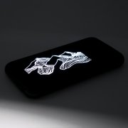 Внешний аккумулятор Kugo, 10000 mAh с подсветкой гравировки, черный