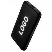 Внешний аккумулятор Kugo, 10000 mAh с подсветкой гравировки, черный арт. 2046.02