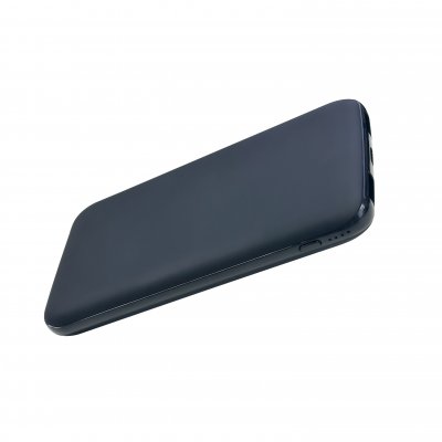 Внешний аккумулятор Kugo, 10000 mAh с подсветкой гравировки, черный