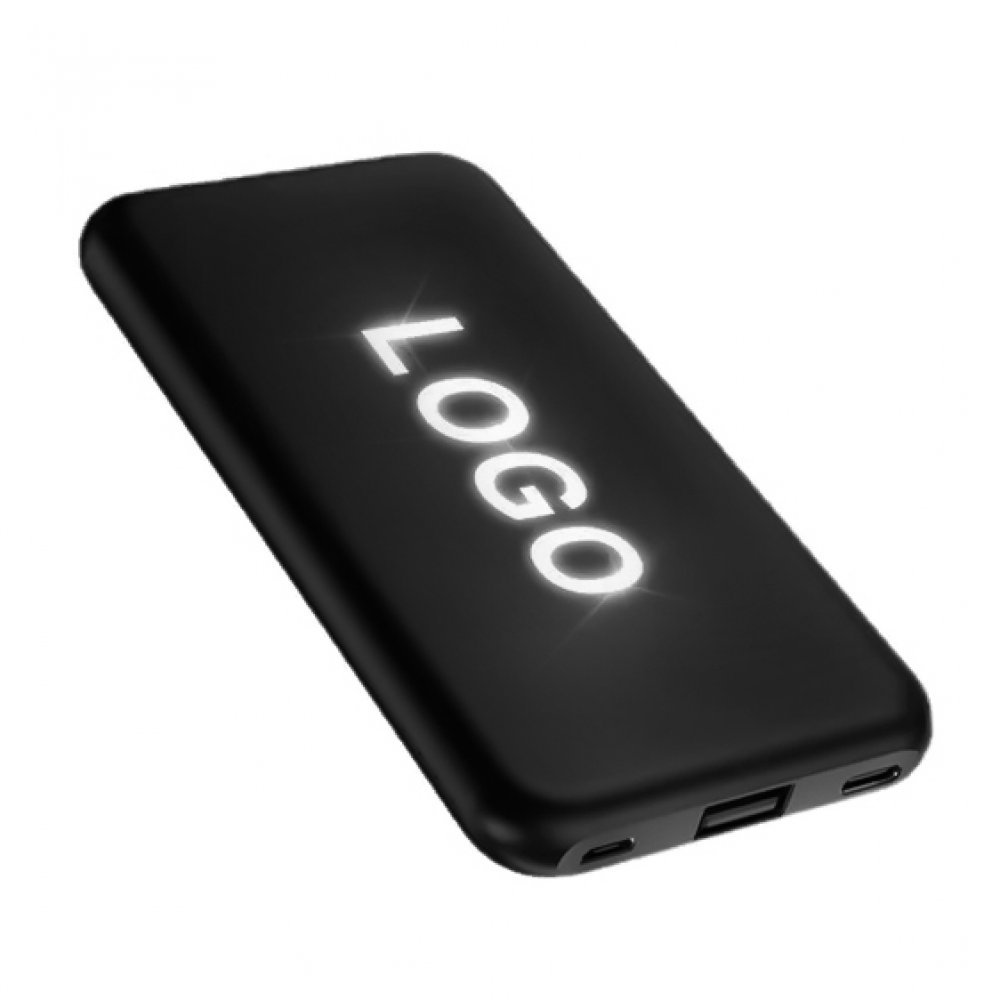 Внешний аккумулятор Kugo, 10000 mAh с подсветкой гравировки, черный арт. 2046.02 Внешний аккумулятор Kugo, 10000 mAh с подсветкой гравировки, черный арт. 2046.02