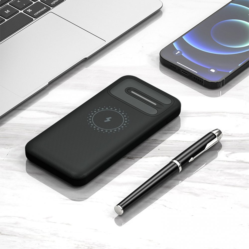 Внешний аккумулятор Odyssey, 10000 mAh с беспроводной зарядкой, черный арт. 2045.02 Внешний аккумулятор Odyssey, 10000 mAh с беспроводной зарядкой, черный арт. 2045.02