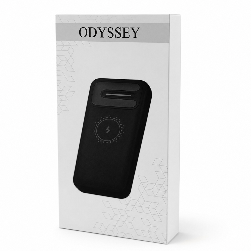 Внешний аккумулятор Odyssey, 10000 mAh с беспроводной зарядкой, черный арт. 2045.02 Внешний аккумулятор Odyssey, 10000 mAh с беспроводной зарядкой, черный арт. 2045.02