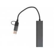 USB-хаб «Command» с коннектором 2-в-1 USB-C и USB-A, 2.0/3.0