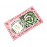 Набор: платок «Ландыши» и свеча «Весенние цветы»