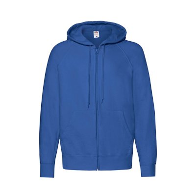 Толстовка без начеса LIGHTWEIGHT HOODED SWEAT JACKET 240 Синий