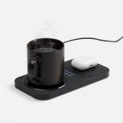 Беспроводное зарядное устройство с подогревом кружки Hot Task, черное