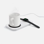 Беспроводное зарядное устройство с подогревом кружки Hot Task, белое
