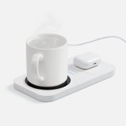 Беспроводное зарядное устройство с подогревом кружки Hot Task, белое