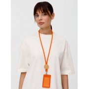 Шнурок для бейджа Tube Wood, оранжевый арт. 20382.20 Шнурок для бейджа Tube Wood, оранжевый арт. 20382.20