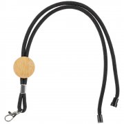 Шнурок для бейджа Tube Wood, черный арт. 20382.30 Шнурок для бейджа Tube Wood, черный арт. 20382.30