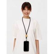 Шнурок для бейджа Tube Wood, черный арт. 20382.30 Шнурок для бейджа Tube Wood, черный арт. 20382.30