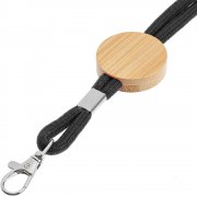 Шнурок для бейджа Tube Wood, черный арт. 20382.30 Шнурок для бейджа Tube Wood, черный арт. 20382.30