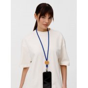 Шнурок для бейджа Tube Wood, синий арт. 20382.40 Шнурок для бейджа Tube Wood, синий арт. 20382.40