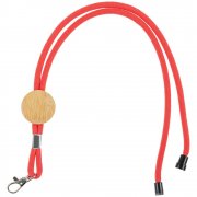 Шнурок для бейджа Tube Wood, красный арт. 20382.50 Шнурок для бейджа Tube Wood, красный арт. 20382.50