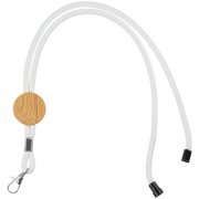 Шнурок для бейджа Tube Wood, белый арт. 20382.60 Шнурок для бейджа Tube Wood, белый арт. 20382.60