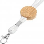 Шнурок для бейджа Tube Wood, белый арт. 20382.60 Шнурок для бейджа Tube Wood, белый арт. 20382.60