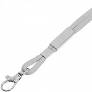 Шнурок для бейджа Tube Metal, серый арт. 20383.10 Шнурок для бейджа Tube Metal, серый арт. 20383.10