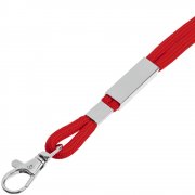 Шнурок для бейджа Tube Metal, красный арт. 20383.50 Шнурок для бейджа Tube Metal, красный арт. 20383.50