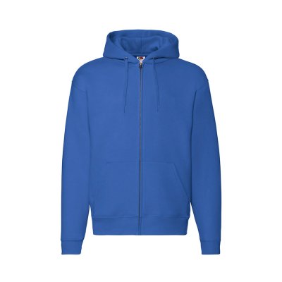 Толстовка с начесом PREMIUM HOODED SWEAT JACKET 280 Синий