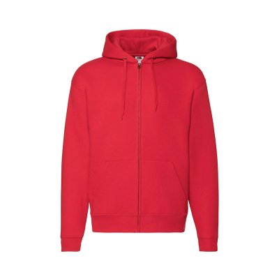 Толстовка с начесом PREMIUM HOODED SWEAT JACKET 280 Красный