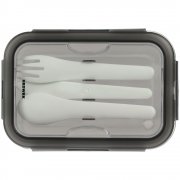 Ланчбокс Hard Work, серый