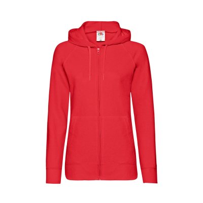 Толстовка женская без начеса LADIES LIGHTWEIGHT HOODED SWEAT 240 Красный