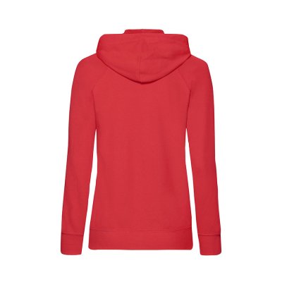 Толстовка женская без начеса LADIES LIGHTWEIGHT HOODED SWEAT 240 Красный