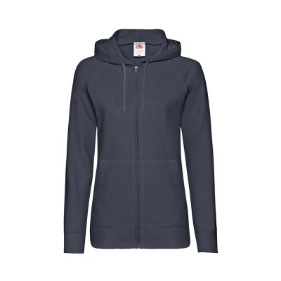 Толстовка женская без начеса LADIES LIGHTWEIGHT HOODED SWEAT 240 Темно-синий