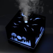 Светодиодный USB увлажнитель Wisdom, черный