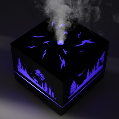 Светодиодный USB увлажнитель Wisdom, черный арт. 21030.02