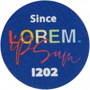 Наклейка тканевая Lunga Round, M, синяя арт. 17901.44 Наклейка тканевая Lunga Round, M, синяя арт. 17901.44