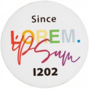 Наклейка тканевая Lunga Round, M, белая арт. 17901.60 Наклейка тканевая Lunga Round, M, белая арт. 17901.60