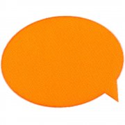 Наклейка тканевая Lunga Bubble, M, оранжевый неон