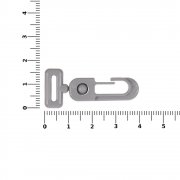 Застежка-карабин Сarabine, S, серый