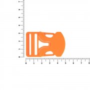 Застежка-пряжка односторонняя Triden, оранжевый неон
