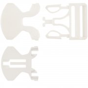 Застежка-пряжка односторонняя Triden, белый