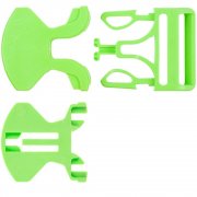 Застежка-пряжка односторонняя Triden, зеленый неон