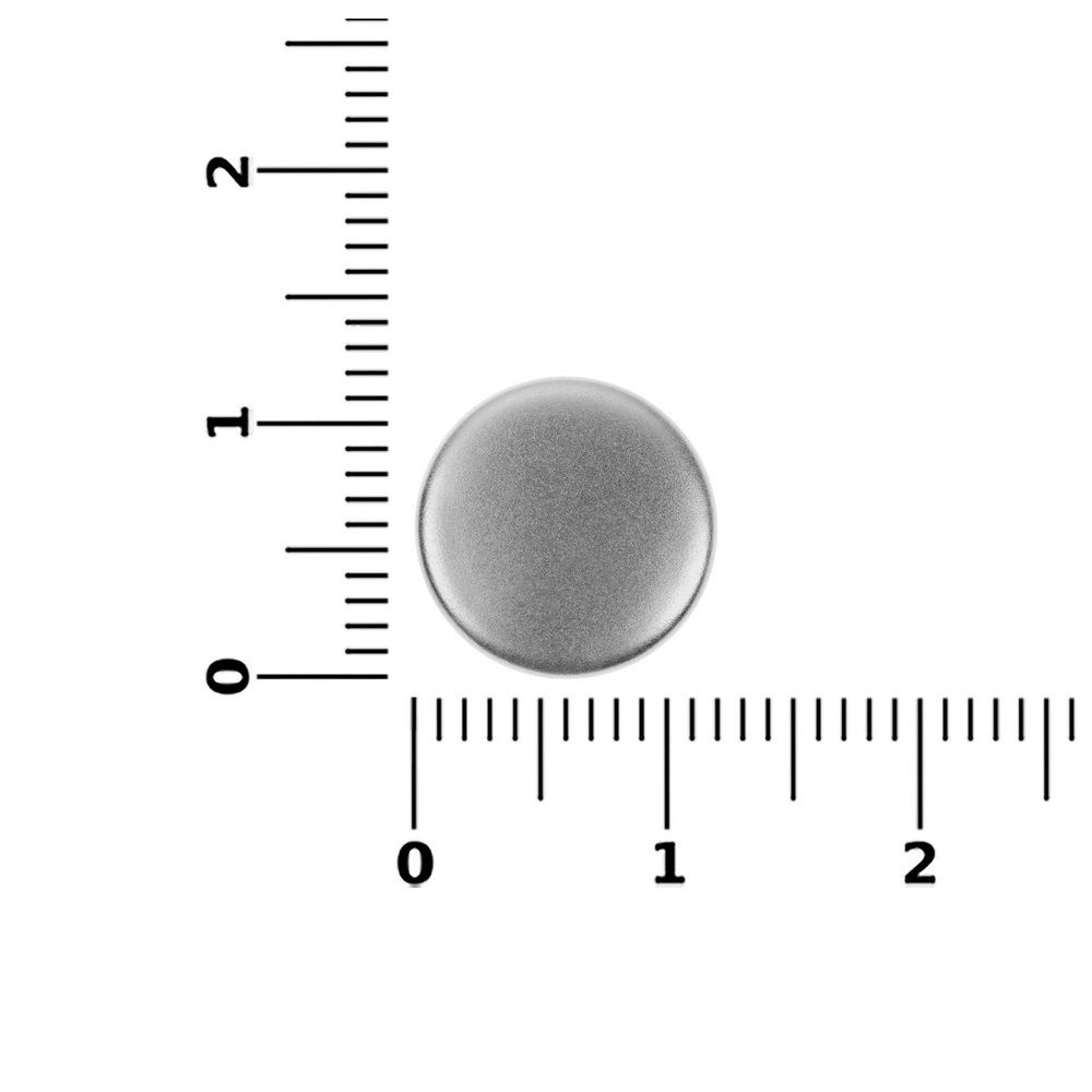 Кнопка Clavis, M, серебристая арт. 19717.10 Кнопка Clavis, M, серебристая арт. 19717.10