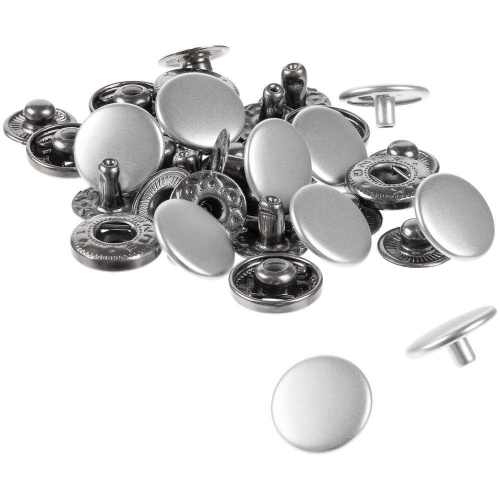 Кнопка Clavis, M, серебристая арт. 19717.10 Кнопка Clavis, M, серебристая арт. 19717.10